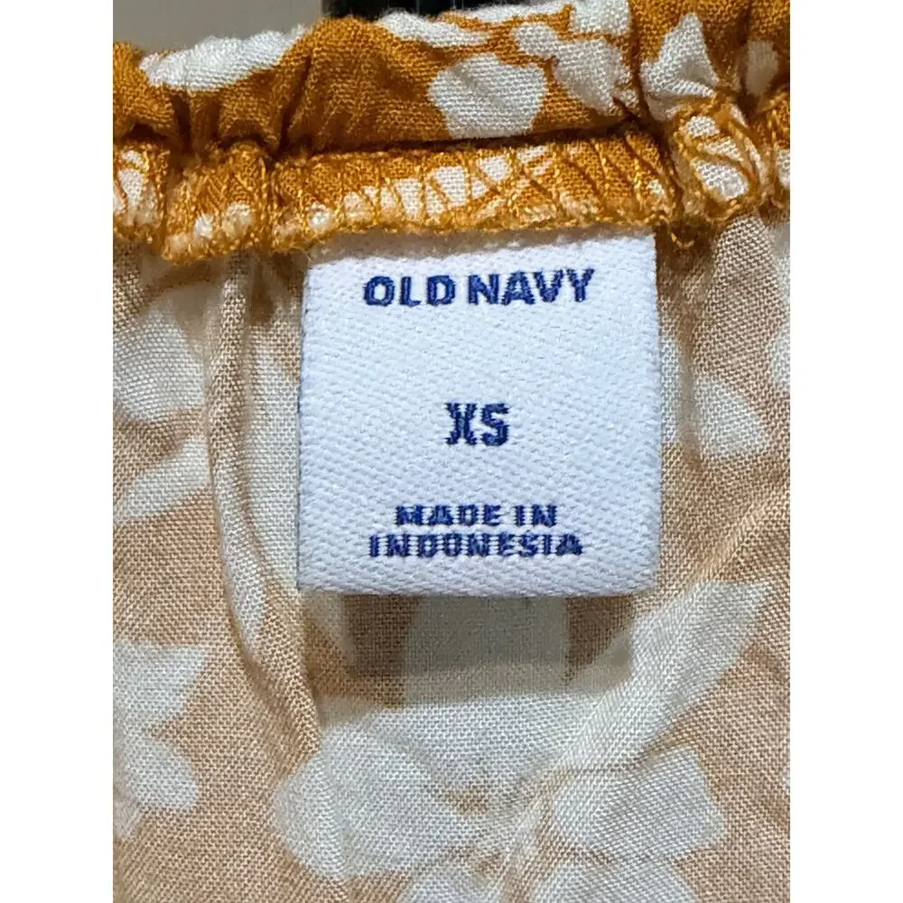 3 for $9 Old Navy Yellow white summer romper xs - Picture 3 of 7